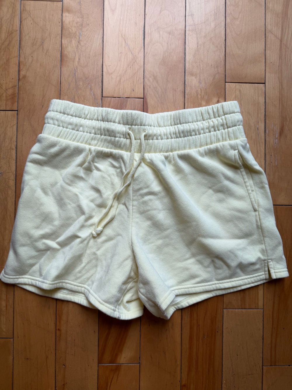 wild fable Lemon Cream Drawstring Athletic Shorts